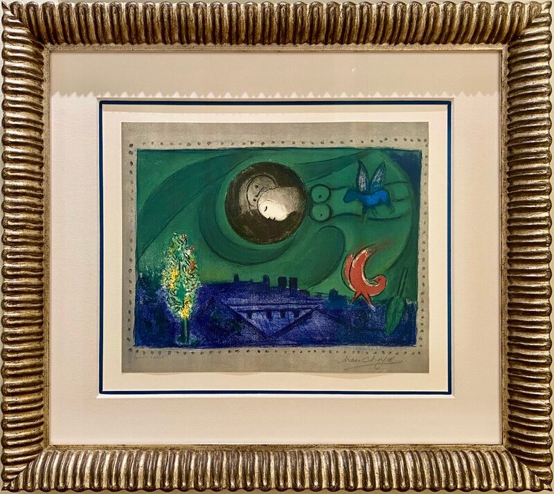 Marc Chagall, ‘Quai de Bercy’, 1954, Print, Lithograph in colors on wove paper, Off The Wall Gallery