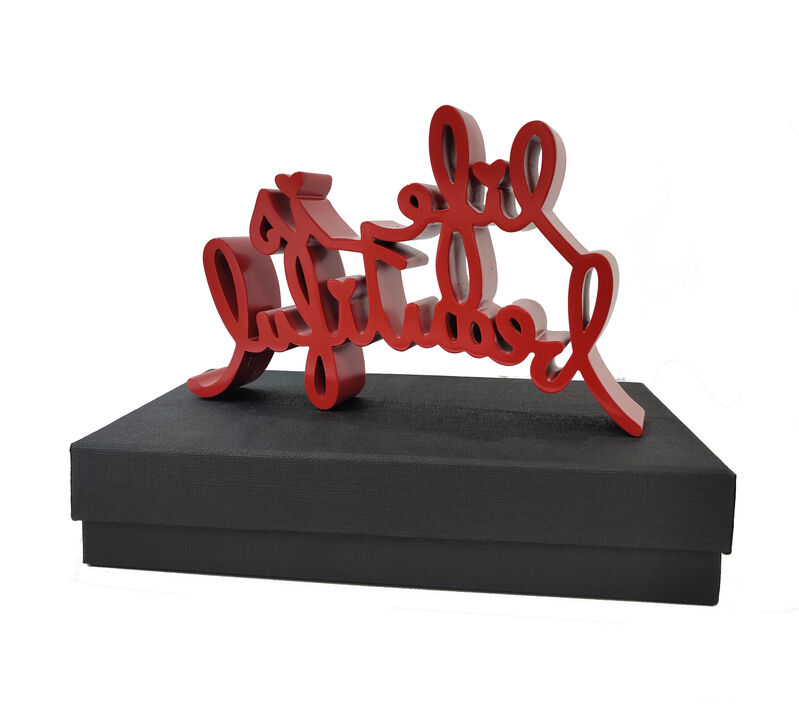 Mr. Brainwash, ‘Life is Beautiful (Red Sculpture)’, 2020, Sculpture, Resin, Gallery Art Gallery Auction