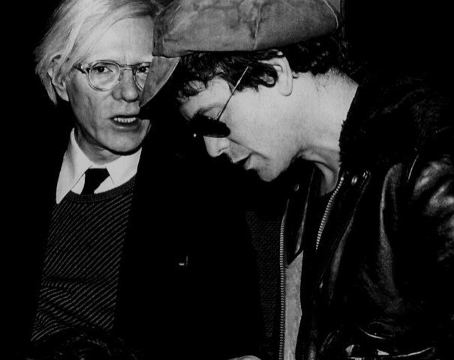 Andy Warhol and Lou Reed at Studio 54, 1977