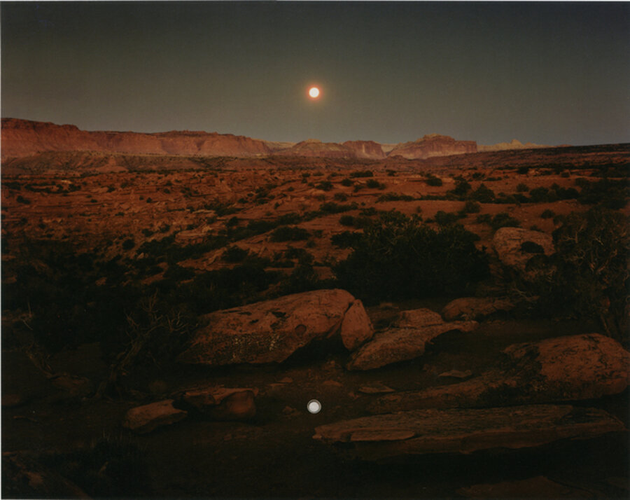 Moonrise over Pie Pan