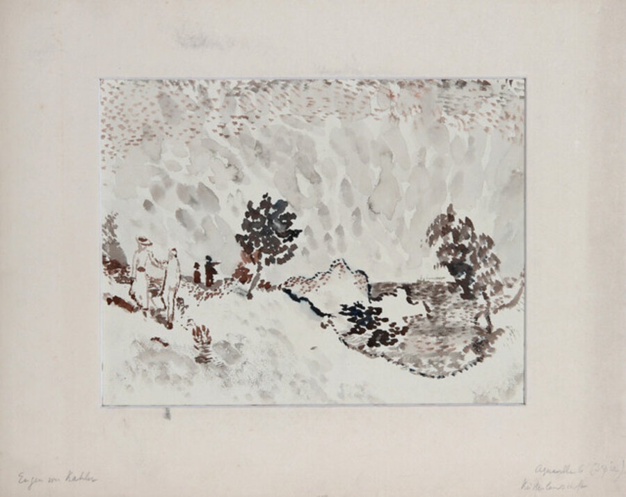 Landscape of Coast in Sepia