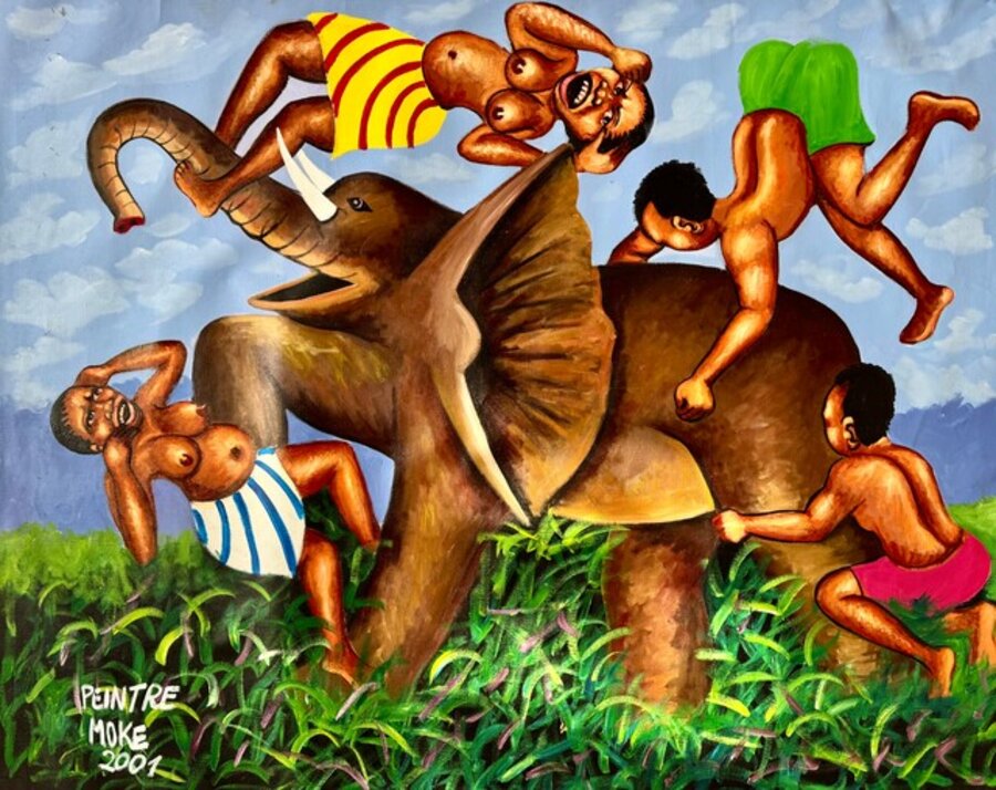 la danse sur l'éléphant
