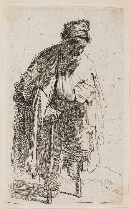 Rembrandt van Rijn, ‘Beggar with a wooden leg’, circa 1631