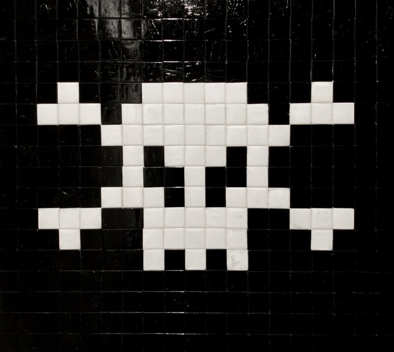 Invader, ‘Pirate Skull’, 2006, Mixed Media, Ceramic tiles on board, Forum Auctions