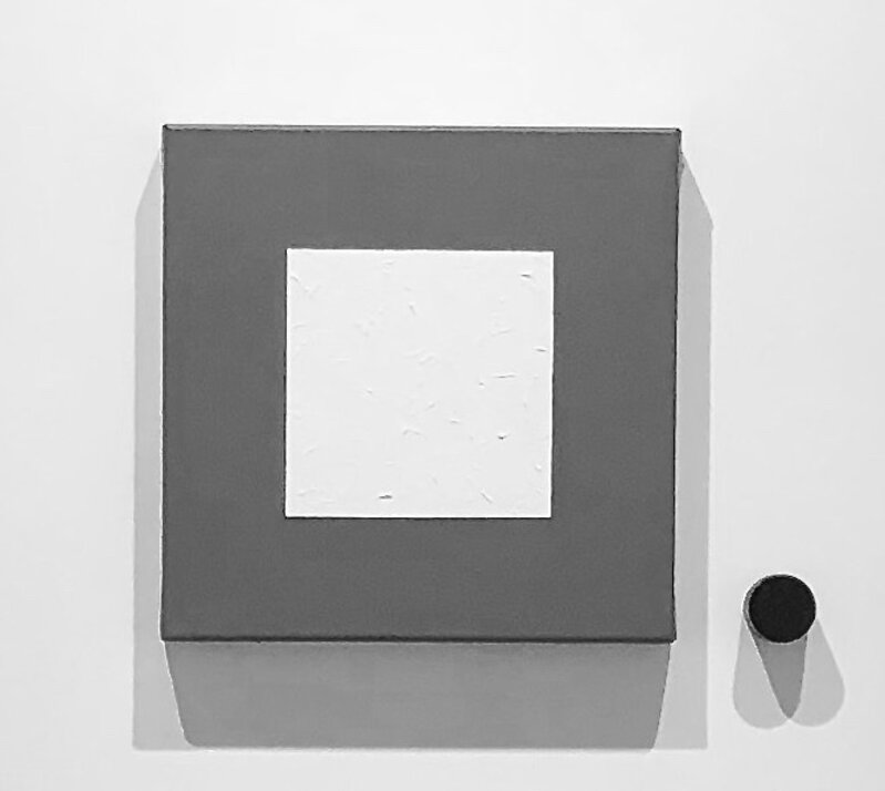 Horacio Zabala, ‘Monocromo blanco sobre gris’, 2016, Installation, Acrílico sobre lienzo, esmalte sobre madera, Herlitzka & Co. 