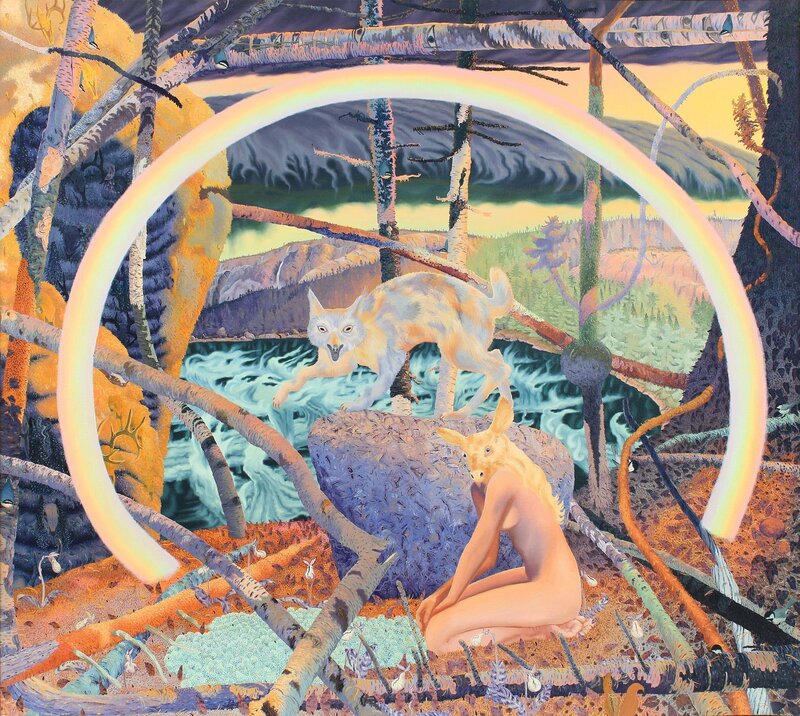 Tom Uttech, ‘Algoma Landscape’, 1980, Painting, Oil on linen, Alexandre Gallery