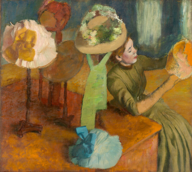 Edgar Degas, ‘The Millinery Shop’, 1879-1886, Painting, Oil on canvas, Legion of Honor