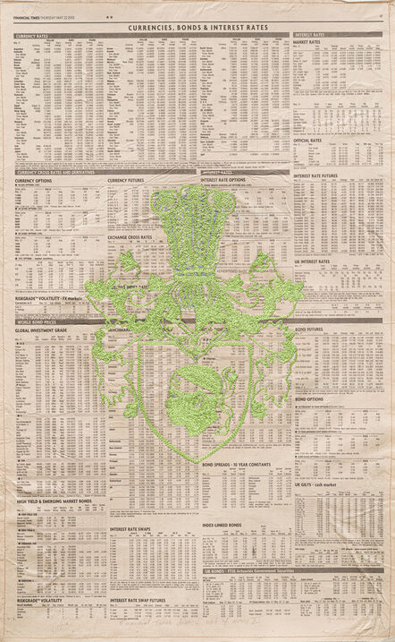 Godfried Donkor, ‘Financial Times dreams coat of arms XI’, 2015
