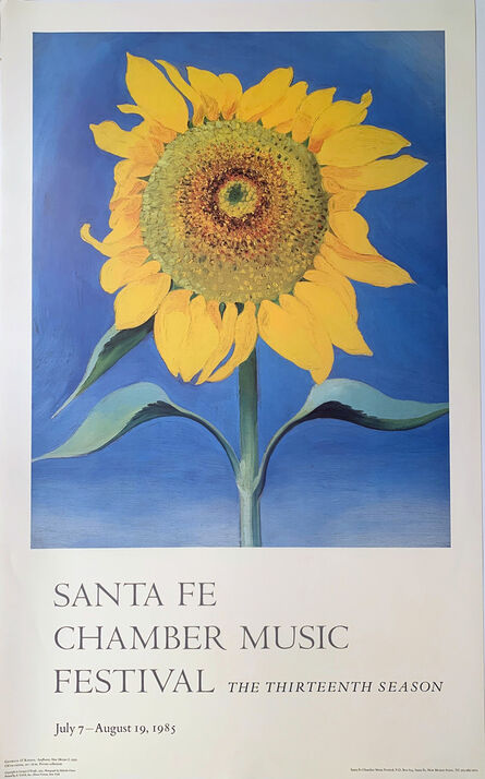 Georgia O’Keeffe, ‘Georgia O'Keefe Santa Fe Chamber Music Festival , The Thirteenth Season, July 7-August 19 Poster’, 1985