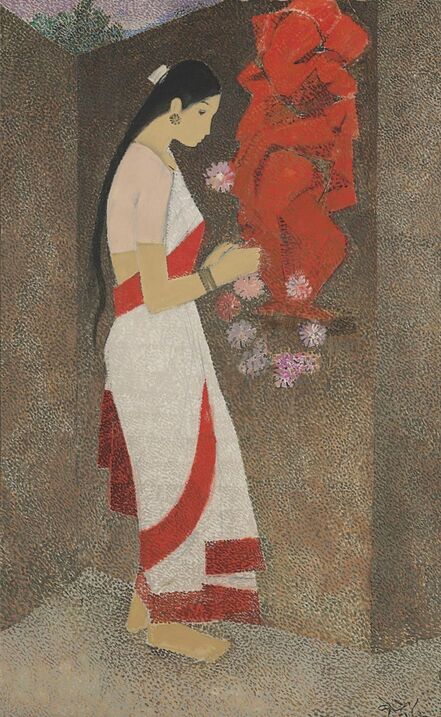 N. S. Bendre, ‘Untitled (Woman and Ganesha)’