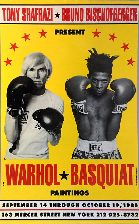 Jean-Michel Basquiat, ‘Warhol Basquiat Boxing Poster 1985 (Warhol Basquiat collaborations at Tony Shafrazi)’, 1985