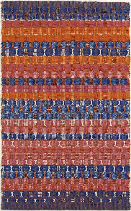 Anni Albers, ‘Red and Blue Layers’, 1954
