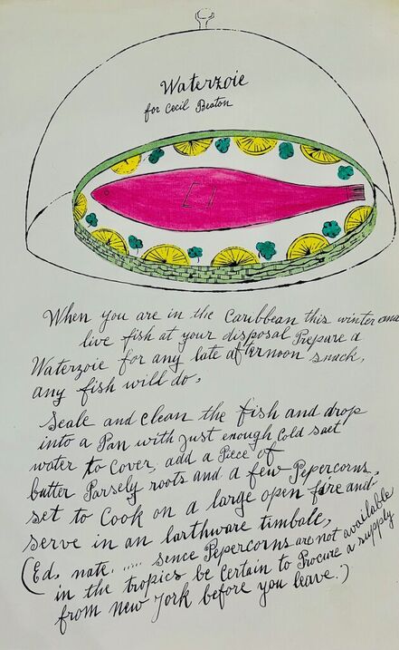 Andy Warhol, ‘Waterzoie (from Wild Raspberries)’, 1956