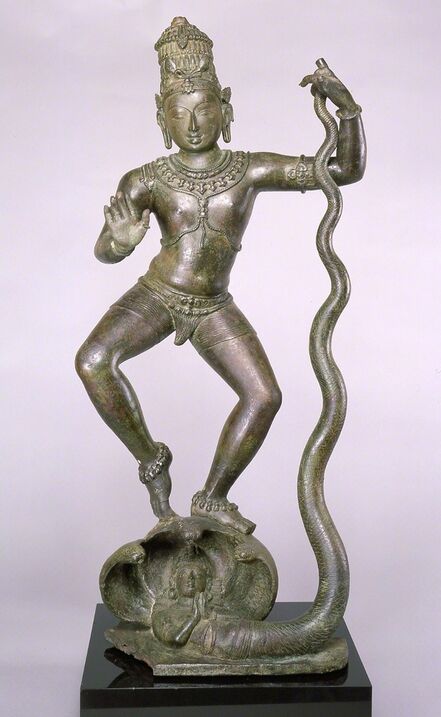 ‘Krishna Dancing on Kaliya (Kaliyahimarddaka Krishna)’, late 10th–early 11th century