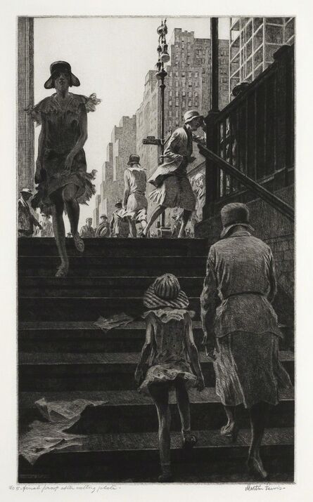 Martin Lewis, ‘Subway Steps.’, 1930