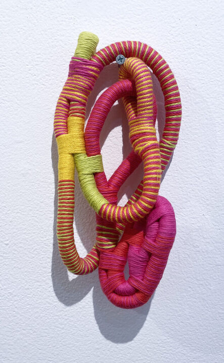 Kelly D Villalba, ‘Untitled (lend an ear in pink, lime & goldenrod)’, 2022