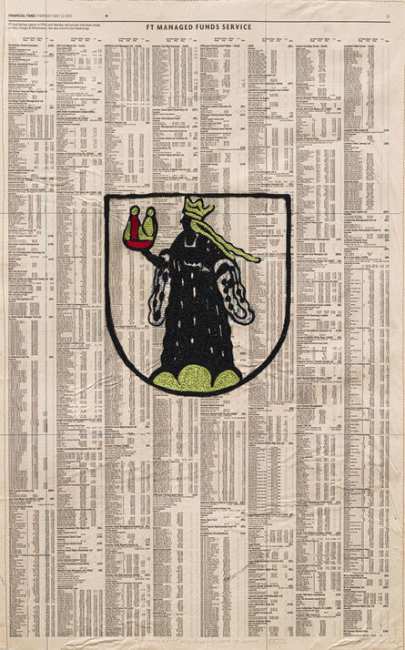Godfried Donkor, ‘Financial Times dreams coat of arms XXIII’, 2015