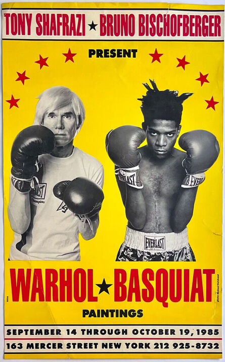 Jean-Michel Basquiat, ‘Warhol Basquiat Boxing Poster 1985 (Warhol Basquiat boxing 1985)’, 1985