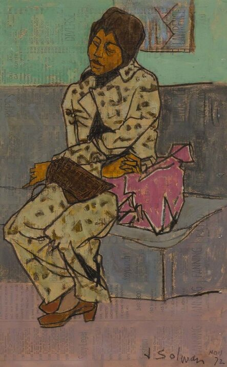 Joseph Solman, ‘Untitled (Seated Woman)’, 1972