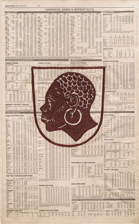 Godfried Donkor, ‘Financial Times dreams coat of arms XXXI’, 2015