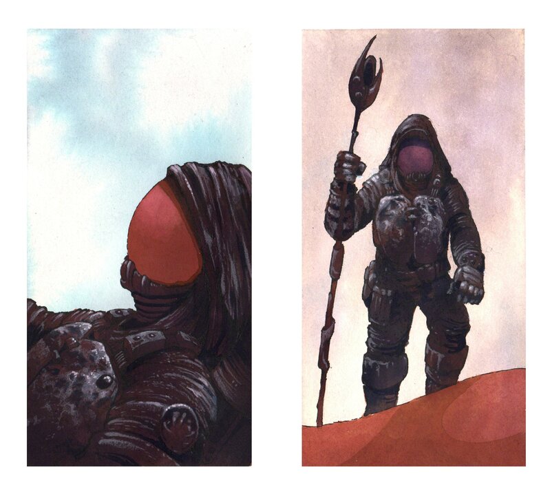 Arik Roper, ‘Desert 1 & 2’, 2013, Mixed Media, Watercolor, inks, gouache, SEA Foundation