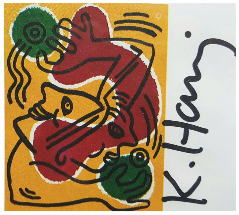 Keith Haring, ‘International Volunteer Day, United Nations (Cachet First Day Cover)’, 1988, Print, Offset lithograph in colours on envelope, Art Republic