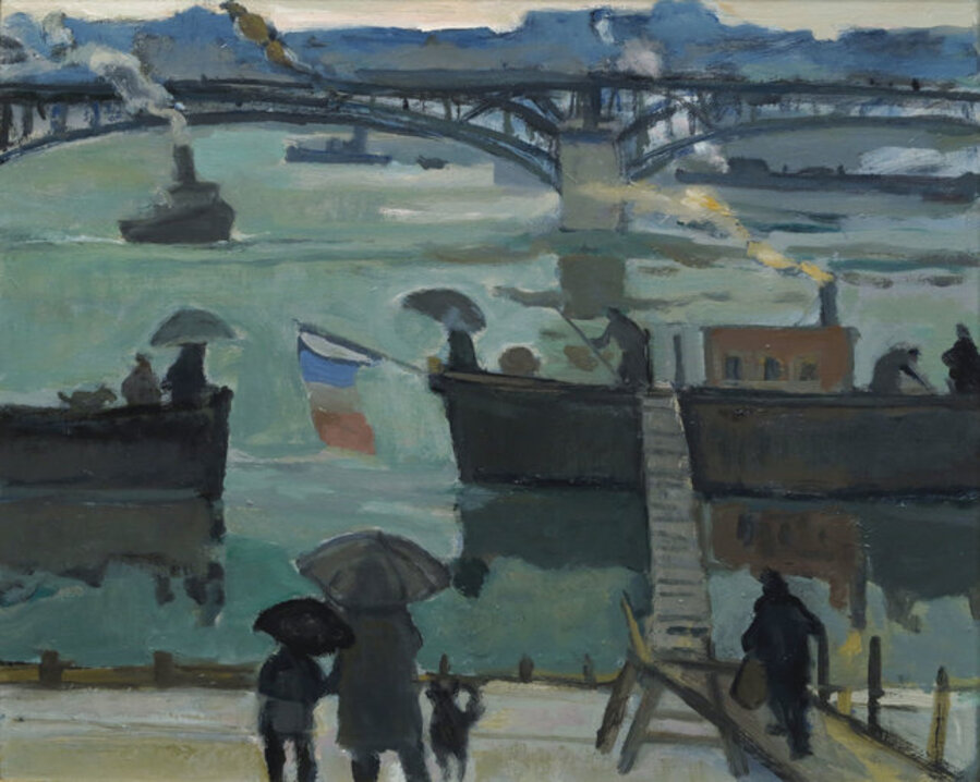Barges on the River Seine