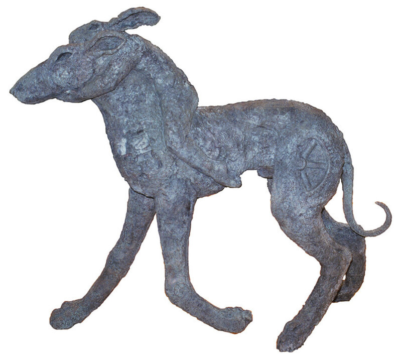 Sophie Ryder, ‘Lady-Hare on Dog’, 1999, Sculpture, Bronze, Galerie de Bellefeuille