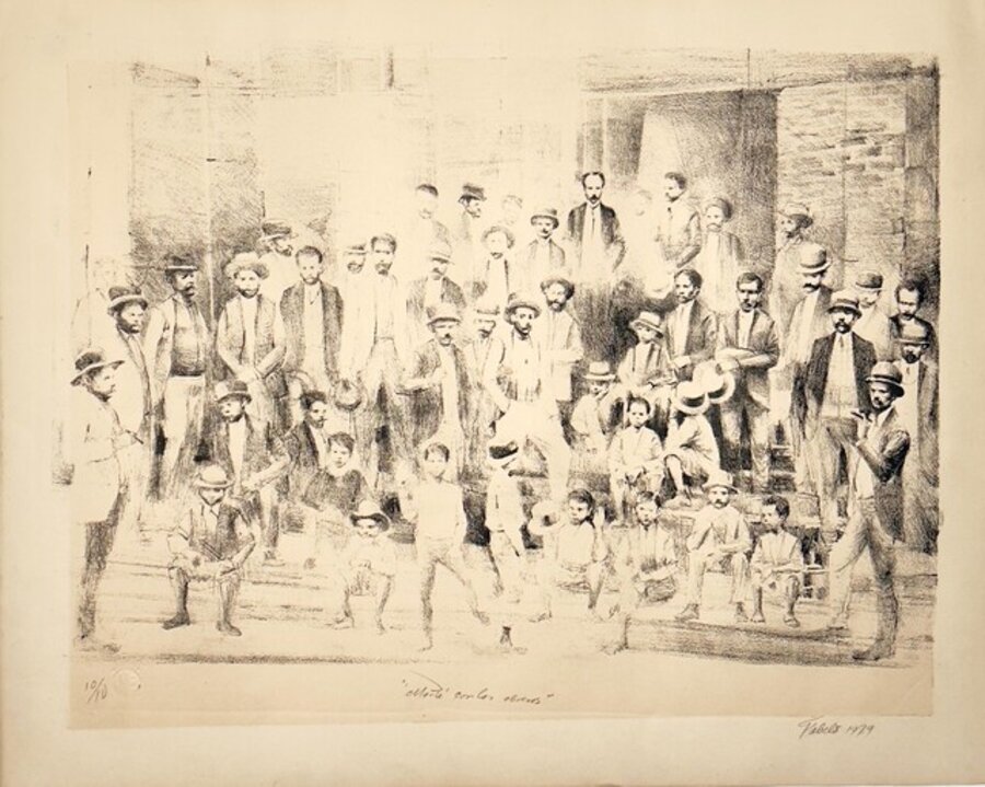 Martí con los obreros