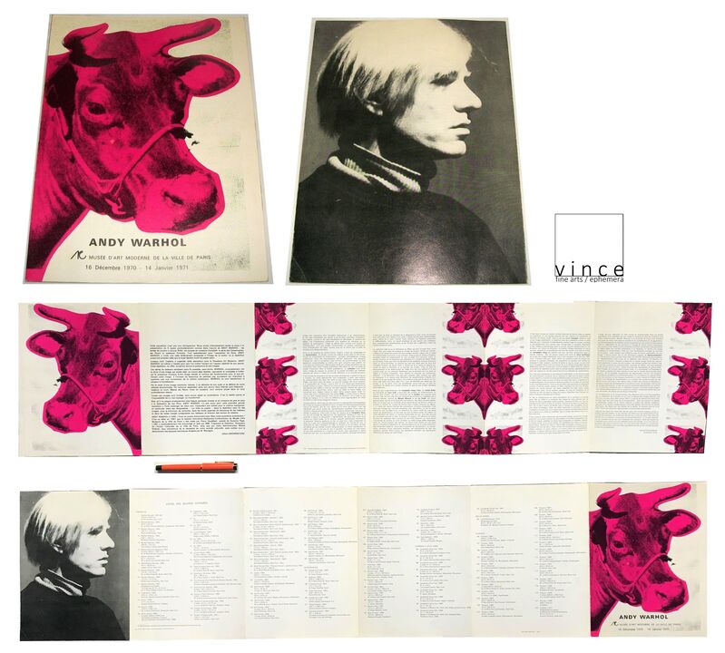 Andy Warhol, ‘"Andy Warhol", 1971, Exhibition Brochure/Catalogue, Musee D'art de la Ville de Paris, LARGE’, 1971, Ephemera or Merchandise, Lithograph, VINCE fine arts/ephemera