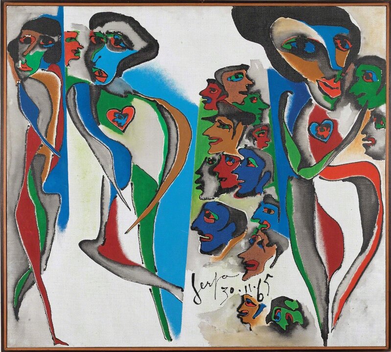 Ivan Serpa, ‘Eles e Elas’, 1965, Painting, Oil on canvas, Museu de Arte Moderna (MAM Rio)