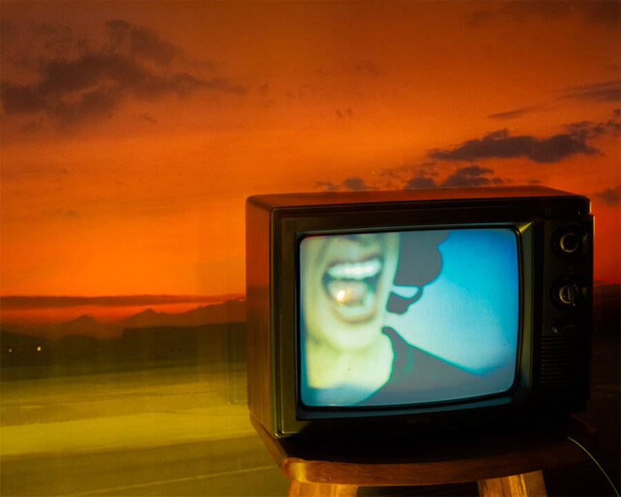 The Scream Televised (Self-portrait)