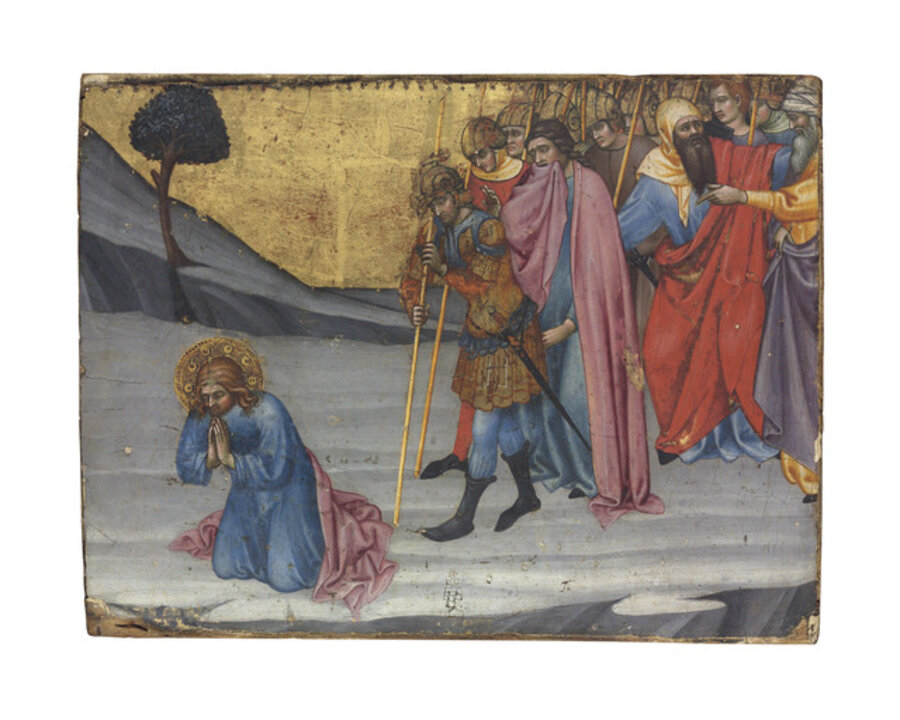 Saints Cosmas and Damian awaiting decapitation