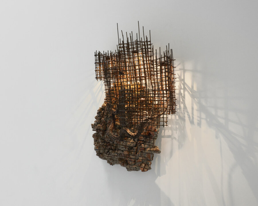 Metal Mesh Mushroom Lamp (221/2022)