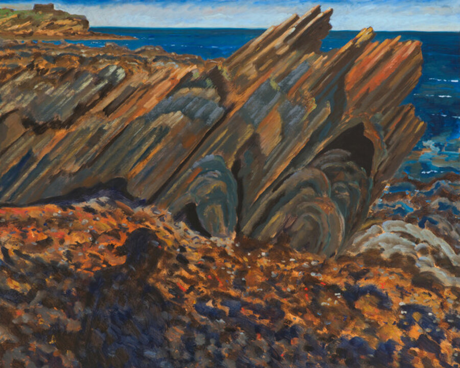 Paysage rocheux et ombres portées (Cadaqués)