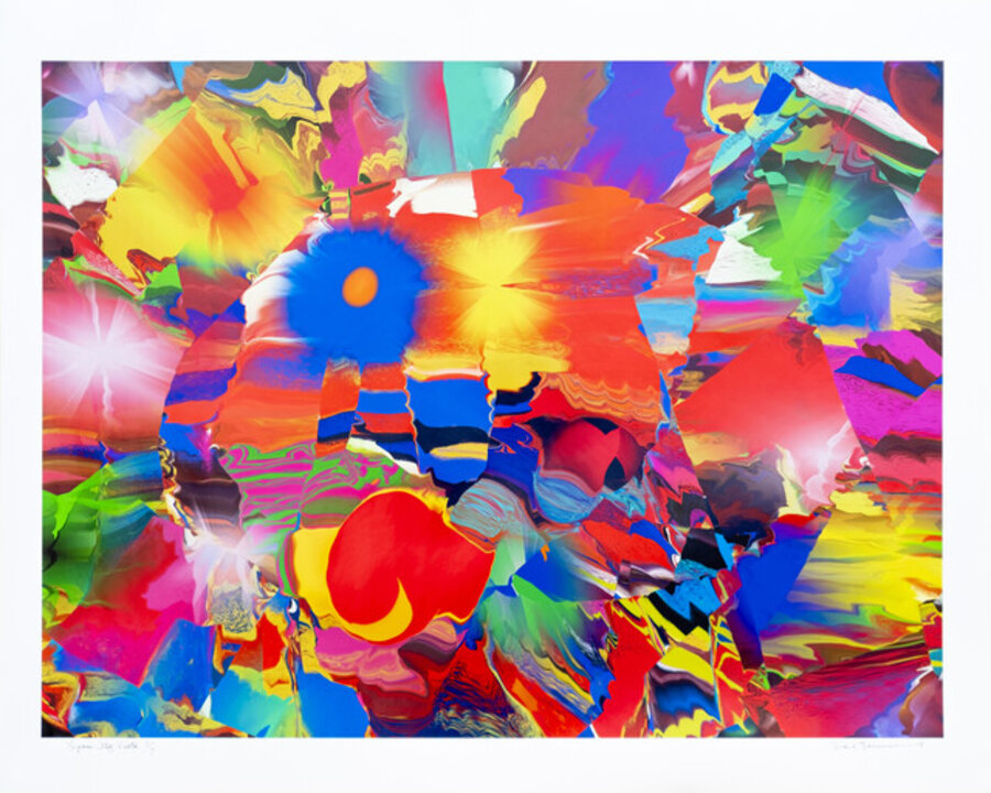 Space City Vista 1/7 - contemporary, abstract, digital collage print