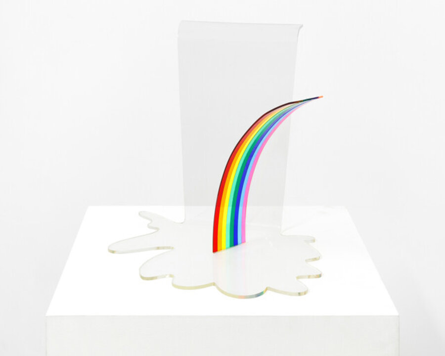 Rainbow with Waterfall