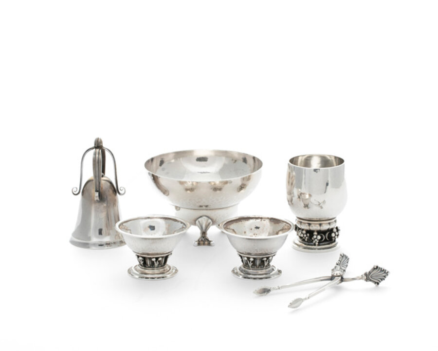 A group of Georg Jensen silver items