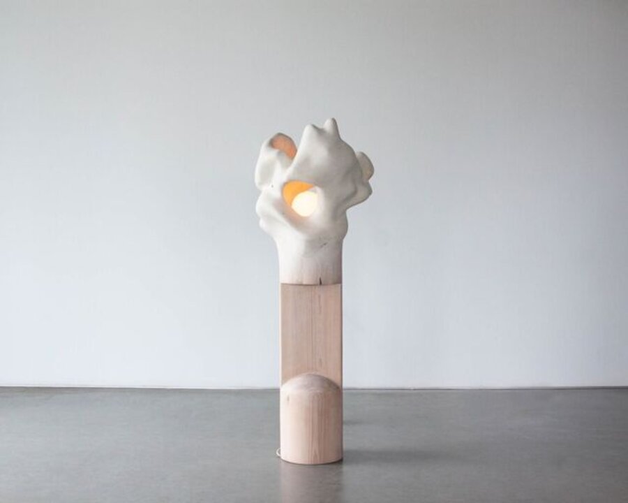 "Moon Howler" Light Sculpture