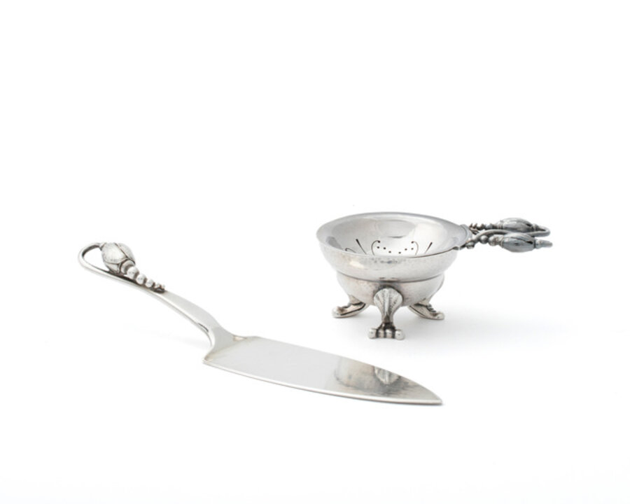 A group of Georg Jensen "Blossom" items