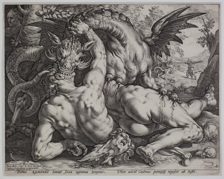 The Dragon devouring the Companions of Cadmus