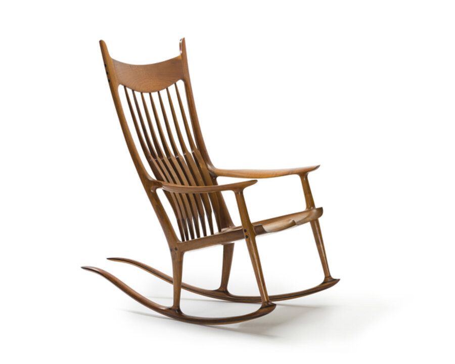 Spindle-back rocking chair
