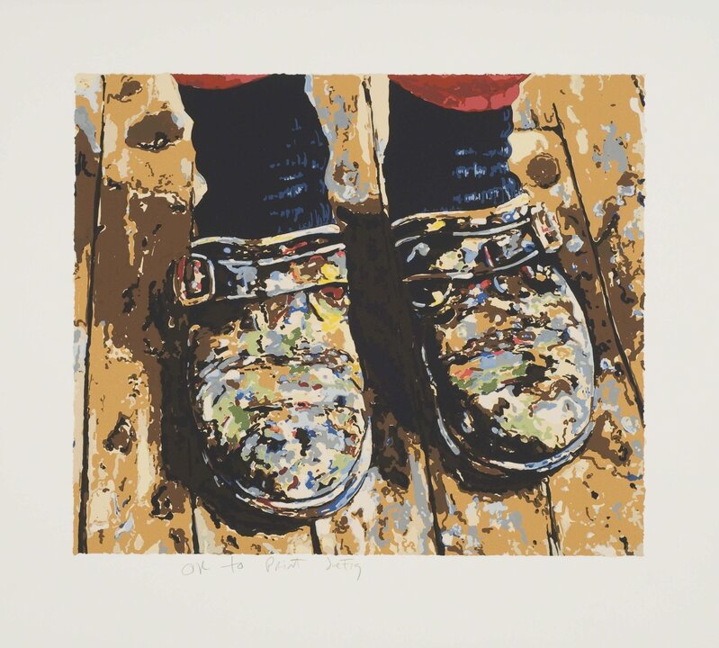 Joe Fig, ‘Inka's Shoes’, 2007, Print, Screenprint, Lower East Side Printshop 