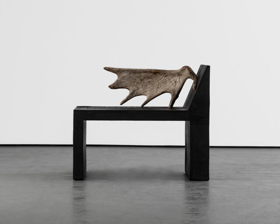 Tomb Chair Black Oak Left