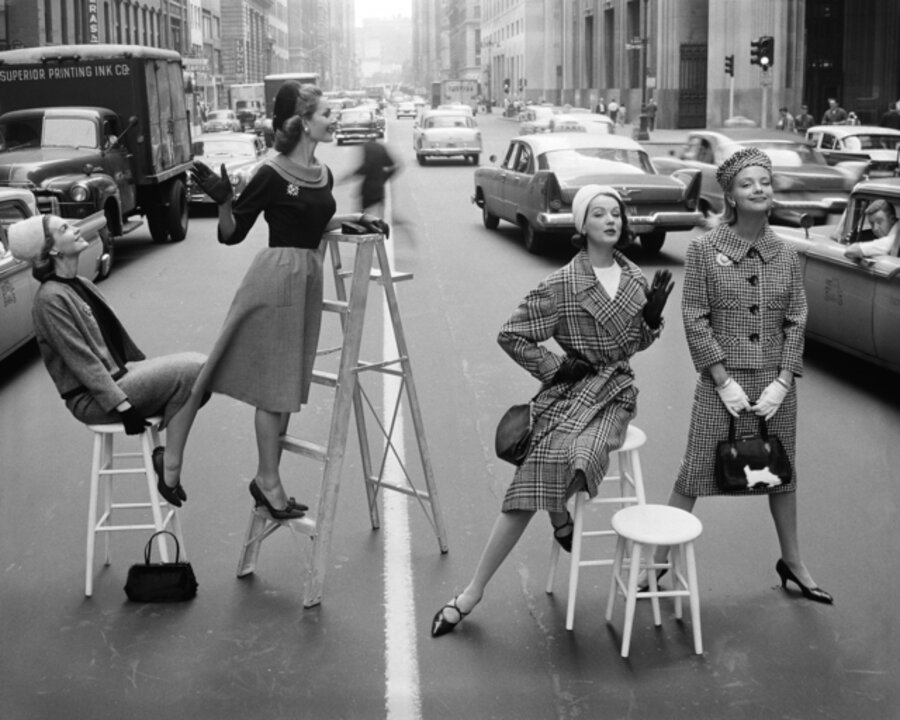 Stopping Traffic: Joanna McCormick, Janet Randy, Betsy Pickering, and Gretchen Harris, Park Avenue South, Charm