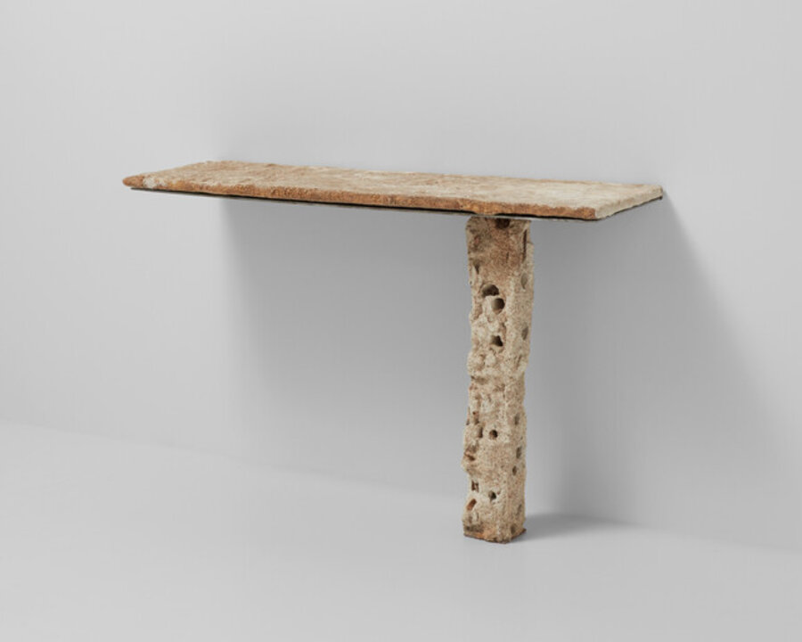 White Concrete Leg Console (TB 26/2022)