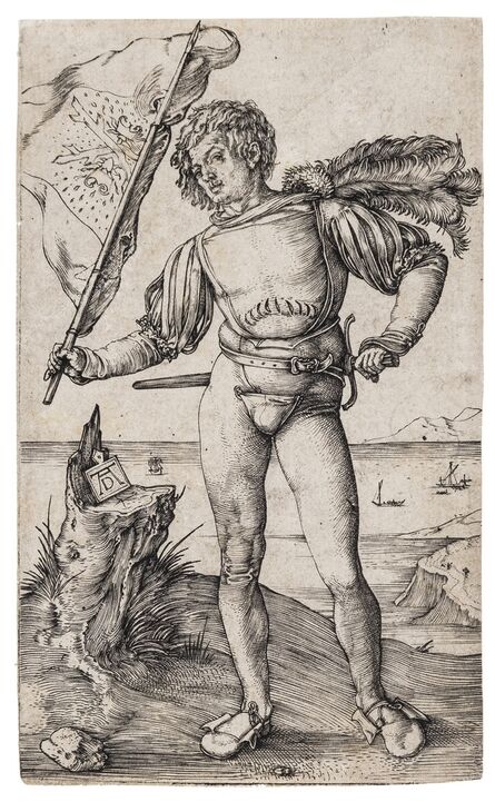 Albrecht Dürer, ‘The Standard Bearer’, circa 1502