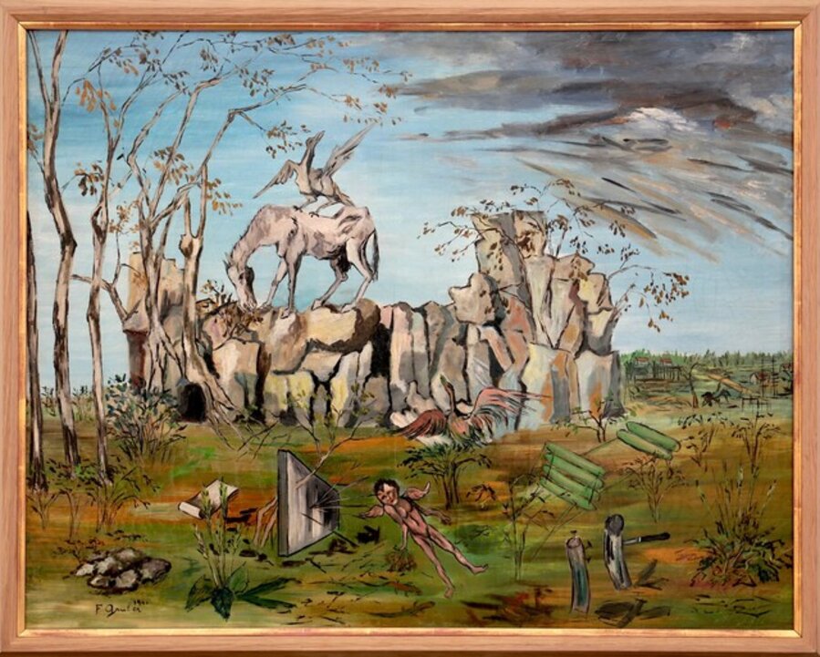 Composition, paysage fantastique