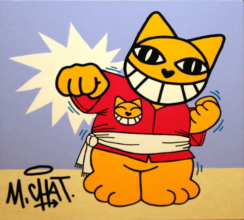 M. Chat, ‘Kung Fu Cat’, 2016, Painting, Oil on Canvas, Art Supermarket