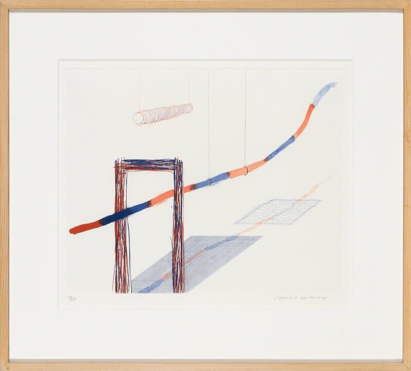 David Hockney, ‘IT PICKS ITS WAY (S.A.C. 202)’, 1976-77, Print, Color etching and aquatint, Doyle
